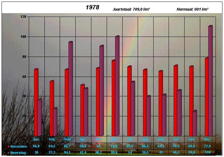 neerslaggrafiek 1978